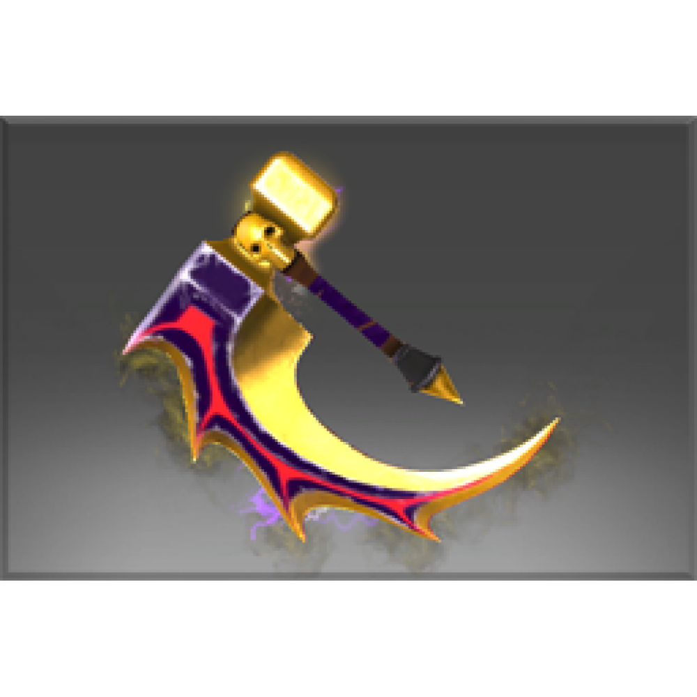 Inscribed Golden Offhand Basher of Mage Skulls